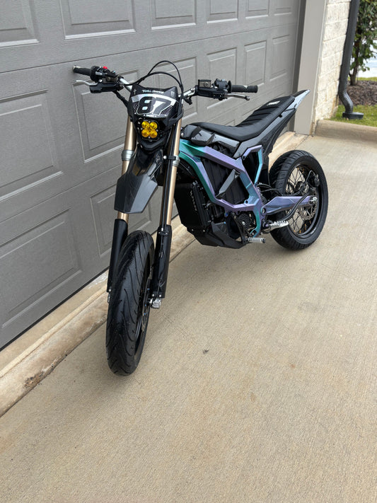 Green/blue color shifting frame guards