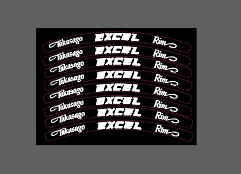 Excel Wheel Stickers